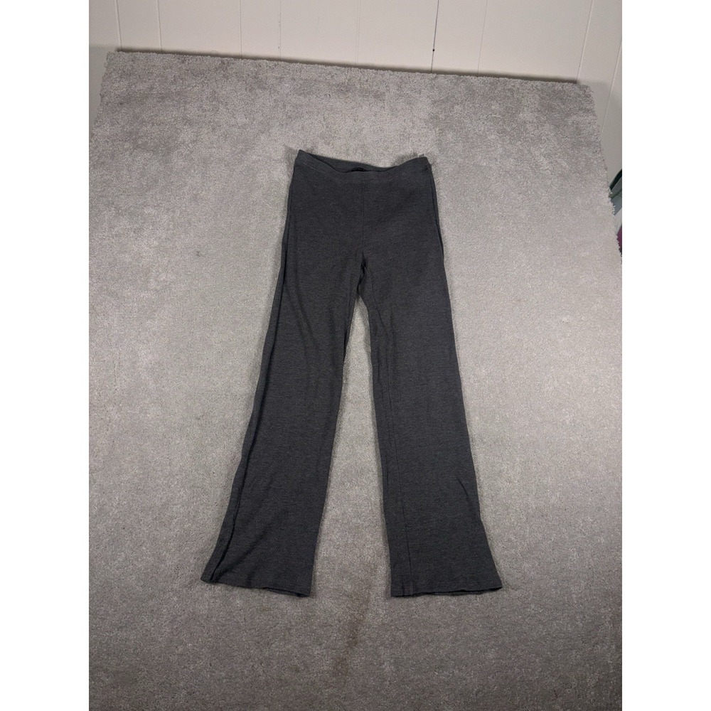 Eileen Fisher Charcoal Straight York Lounge Pants Size Xxs Gray Waffle‎ Pull On